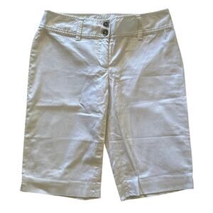 Michael Kors White Bermuda Shorts Size 6